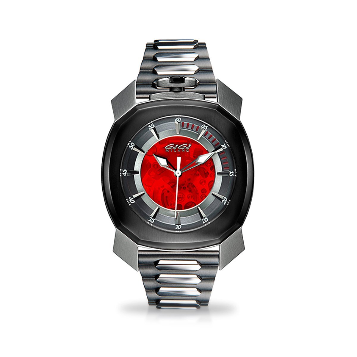 Gaga Milano Automatic Watch Frame_One Skeleton Red