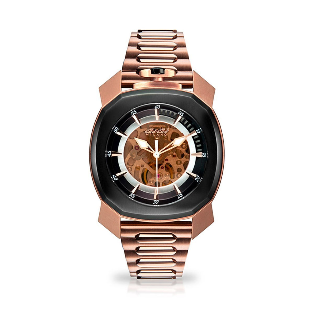 Gaga Milano Automatic Watch Frame_One Skeleton Rose Gold