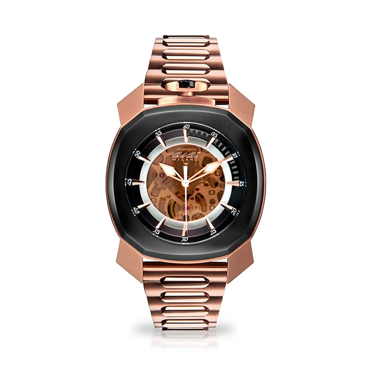 Gaga Milano Automatic Watch Frame_One Skeleton Rose Gold