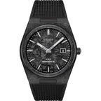 Tissot PRX Powermatic 80 Carbon Black Dial Black Rubber Strap Watch for Men - T137.907.97.201.00