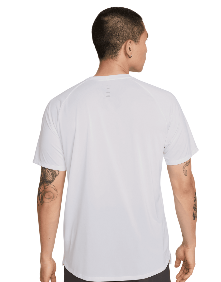 Men's Dri-FIT ADV Short-Sleeve Stride Running Top :White | Reflective Silver