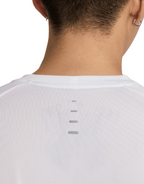 Men's Dri-FIT ADV Short-Sleeve Stride Running Top :White | Reflective Silver