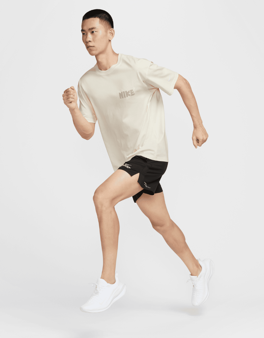 Men's Nike M90 Running T-Shirt :Soft Pearl