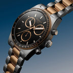 Tissot PR516 Chronograph Black Dial Two Tone Steel Strap Watch for Men - T149.417.22.051.01