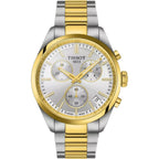Tissot PR 100 Chronograph Silver Dial Two Tone Steel Strap Watch for Men - T150.417.22.031.00