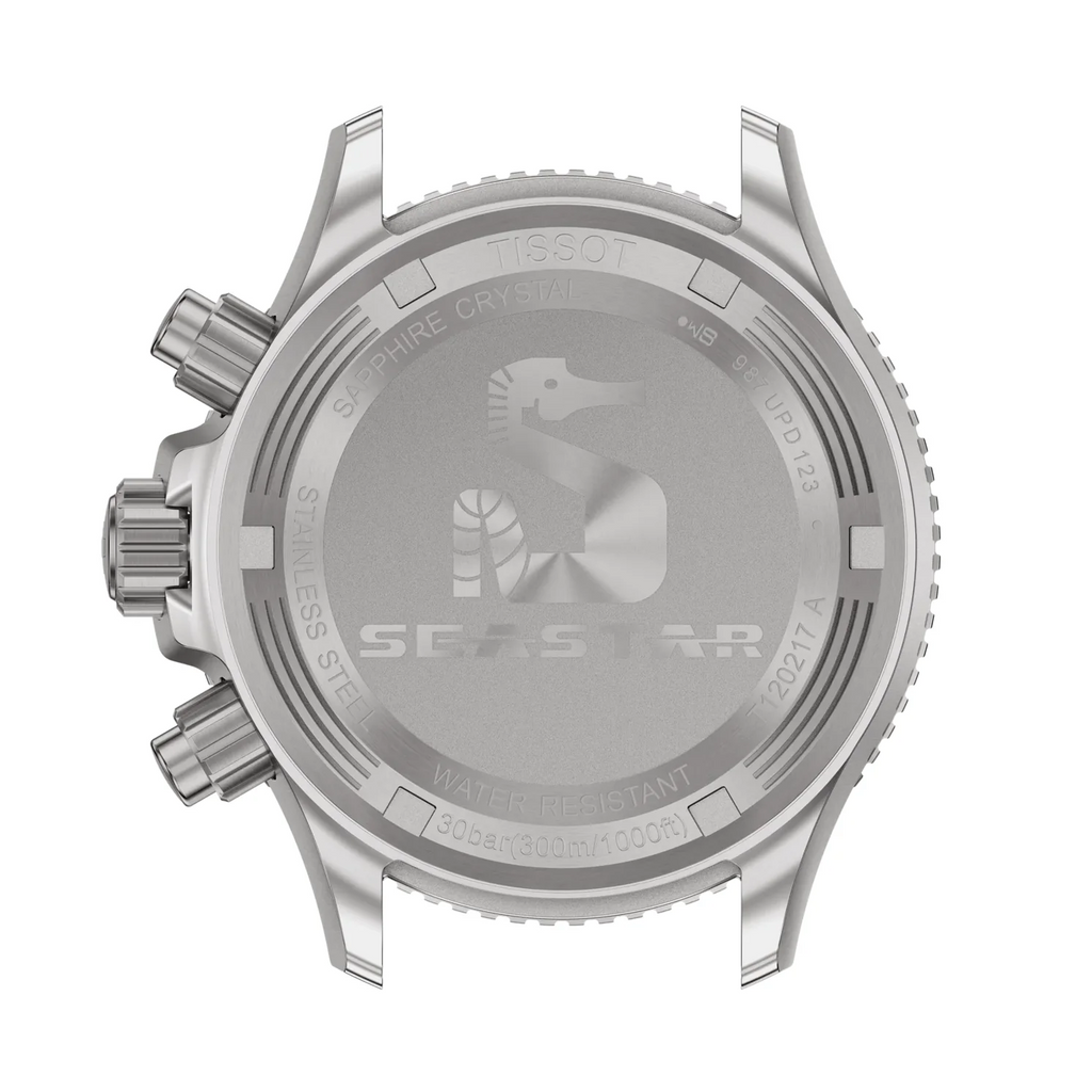 Tissot Seastar 1000 Chronograph Grey Dial White Rubber Strap Watch for Men - T120.217.17.011.00