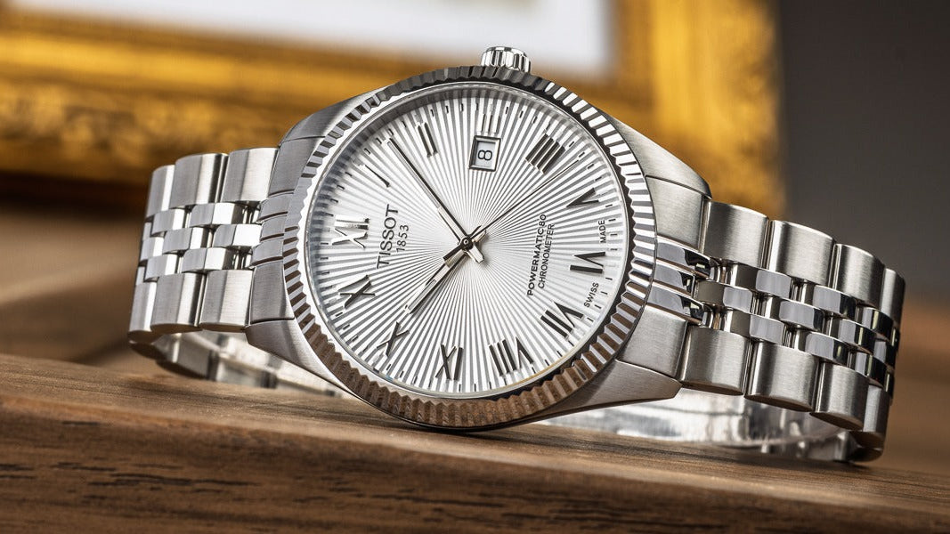 Tissot Ballade Powermatic 80 COSC Silver Dial Silver Steel Strap Watch for Men - T156.408.11.033.00