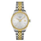 Tissot Ballade Quartz Silver Dial Two Tone Steel Strap Watch for Women - T156.210.22.031.00