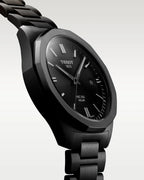 Tissot PRC 100 Solar Quartz Black Dial Black Steel Strap Watch for Men - T151.422.33.051.00