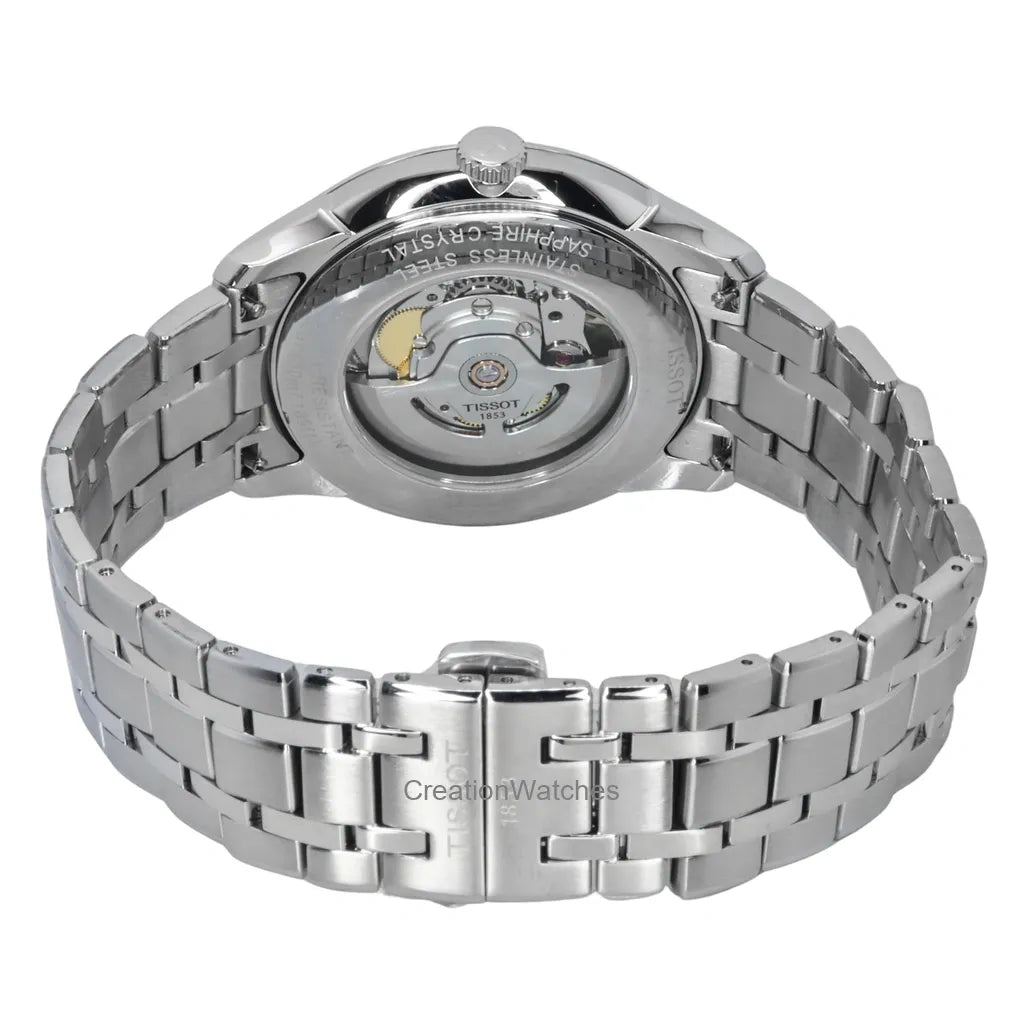 Tissot Chemin Des Tourelles Powermatic 80 Grey Dial Silver Steel Strap Watch for Men - T139.407.11.068.00