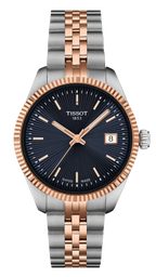 Tissot Ballade Quartz Blue Dial Two Tone Steel Strap Watch for Women - T156.210.22.041.00