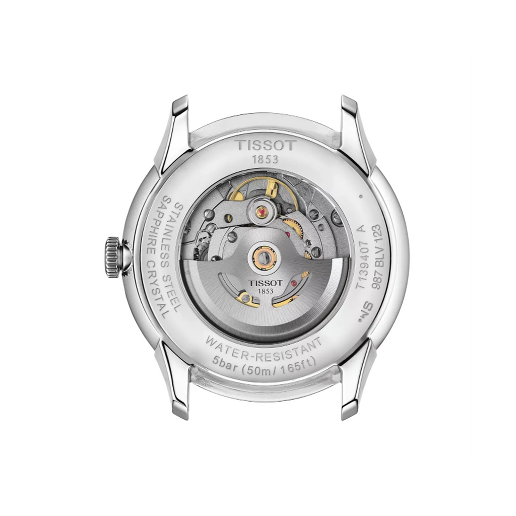 Tissot Chemin Des Tourelles Powermatic 80 Grey Dial Silver Steel Strap Watch for Men - T139.407.11.068.00