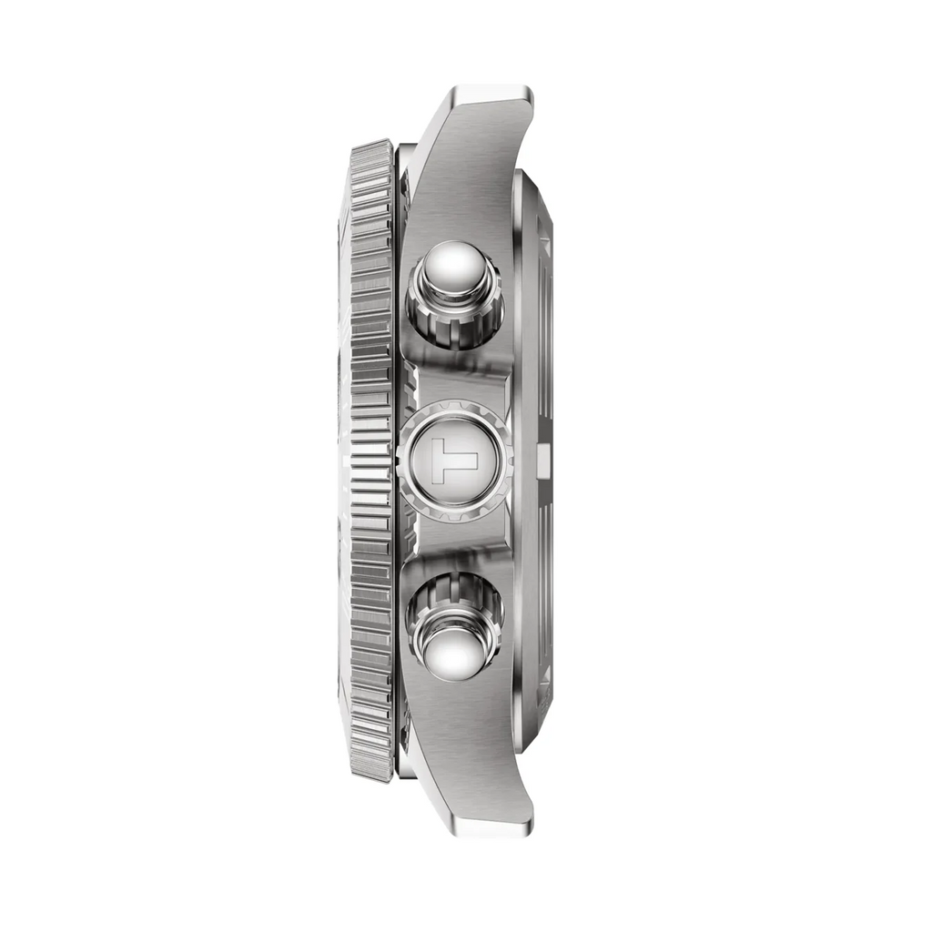 Tissot Seastar 1000 Chronograph Grey Dial White Rubber Strap Watch for Men - T120.217.17.011.00