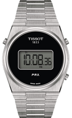 Tissot Digital Quartz Black Dial Silver Steel Strap Watch for Men - T137.463.11.050.00