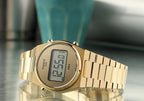 Tissot PRX Digital Quartz Gold Dial Gold Steel Strap Watch for Men - T137.463.33.020.00
