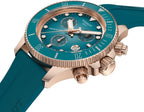 Tissot Seastar 1000 Chronograph Turqouise Dial Turqouise Rubber Strap Watch for Women - T120.217.37.041.00