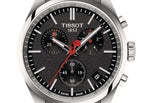 Tissot PR 100 Vuelta Chronograph Black Dial Silver Steel Strap Watch for Men - T150.417.11.051.01