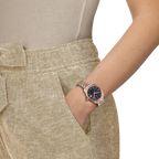 Tissot Ballade Quartz Blue Dial Two Tone Steel Strap Watch for Women - T156.210.22.041.00
