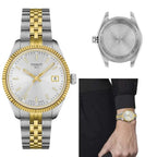 Tissot Ballade Quartz Silver Dial Two Tone Steel Strap Watch for Women - T156.210.22.031.00