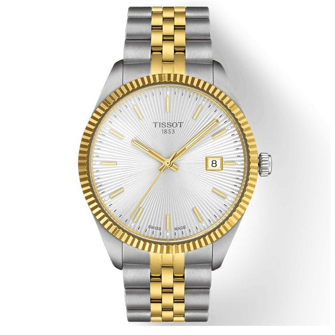 Tissot Ballade Quartz Silver Dial Two Tone Steel Strap Watch for Men - T156.410.22.031.00