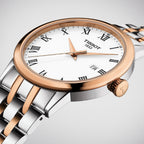 Tissot T Classic Dream Quartz White Dial Two Tone Steel Strap Watch for Men - T129.410.22.013.00