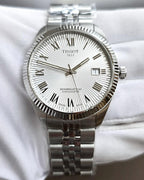Tissot Ballade Powermatic 80 COSC Silver Dial Silver Steel Strap Watch for Men - T156.408.11.033.00