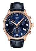 Tissot T-Sport Chrono XL Blue Dial Blue Leather Strap Watch for Men - T116.617.36.042.00