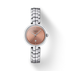 Tissot T-Lady Flamingo Diamonds Pink Dial Silver Steel Strap Watch for Women - T094.210.11.336.00