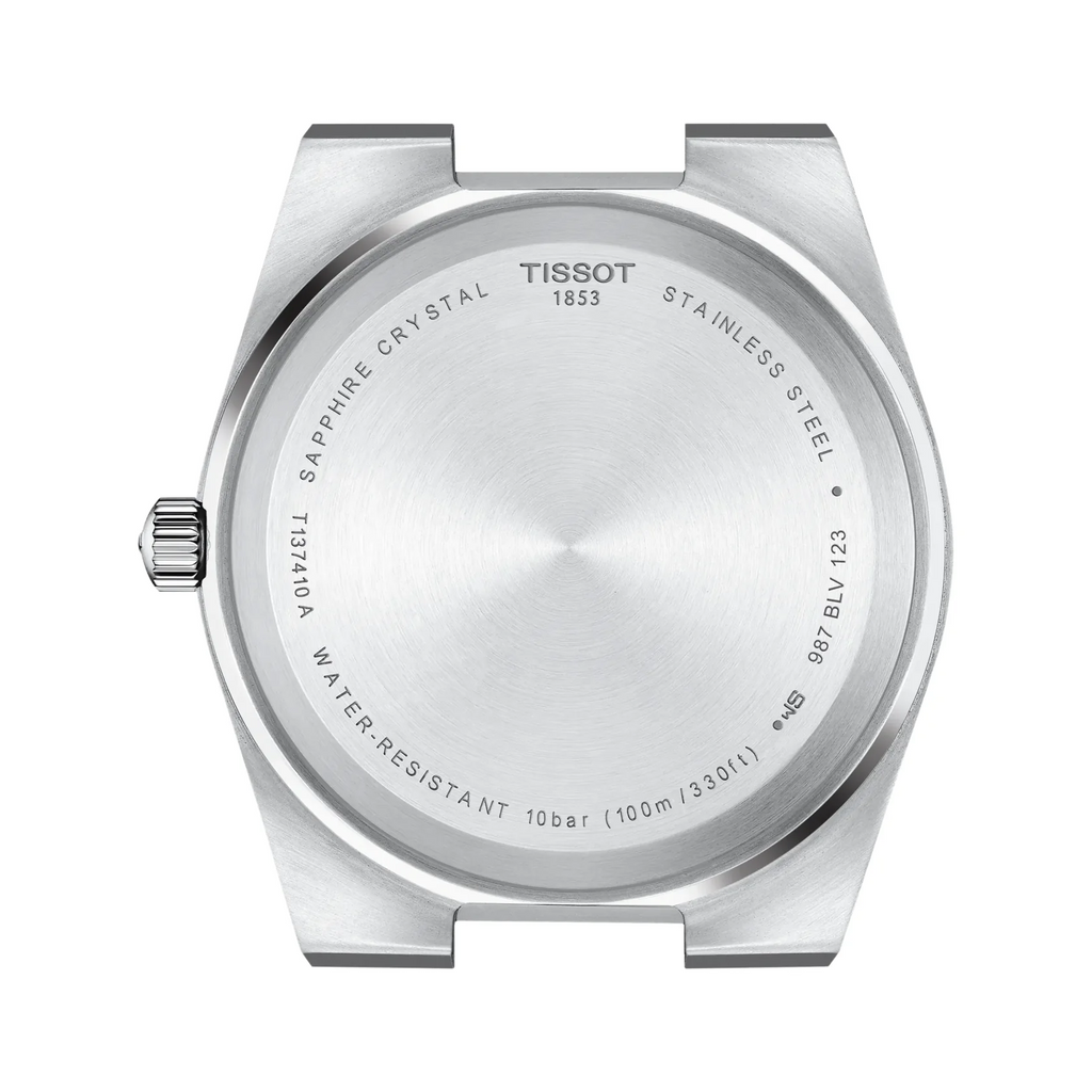 Tissot PRX Quartz Red Dial Silver Steel Strap Watch for Men - T137.410.11.421.00