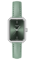 Tissot SRV Green Dial Green Leather Strap Watch for Women - T160.110.16.093.00