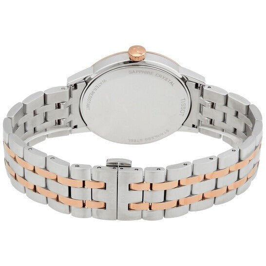 Tissot T Classic Dream Quartz White Dial Two Tone Steel Strap Watch for Men - T129.410.22.013.00