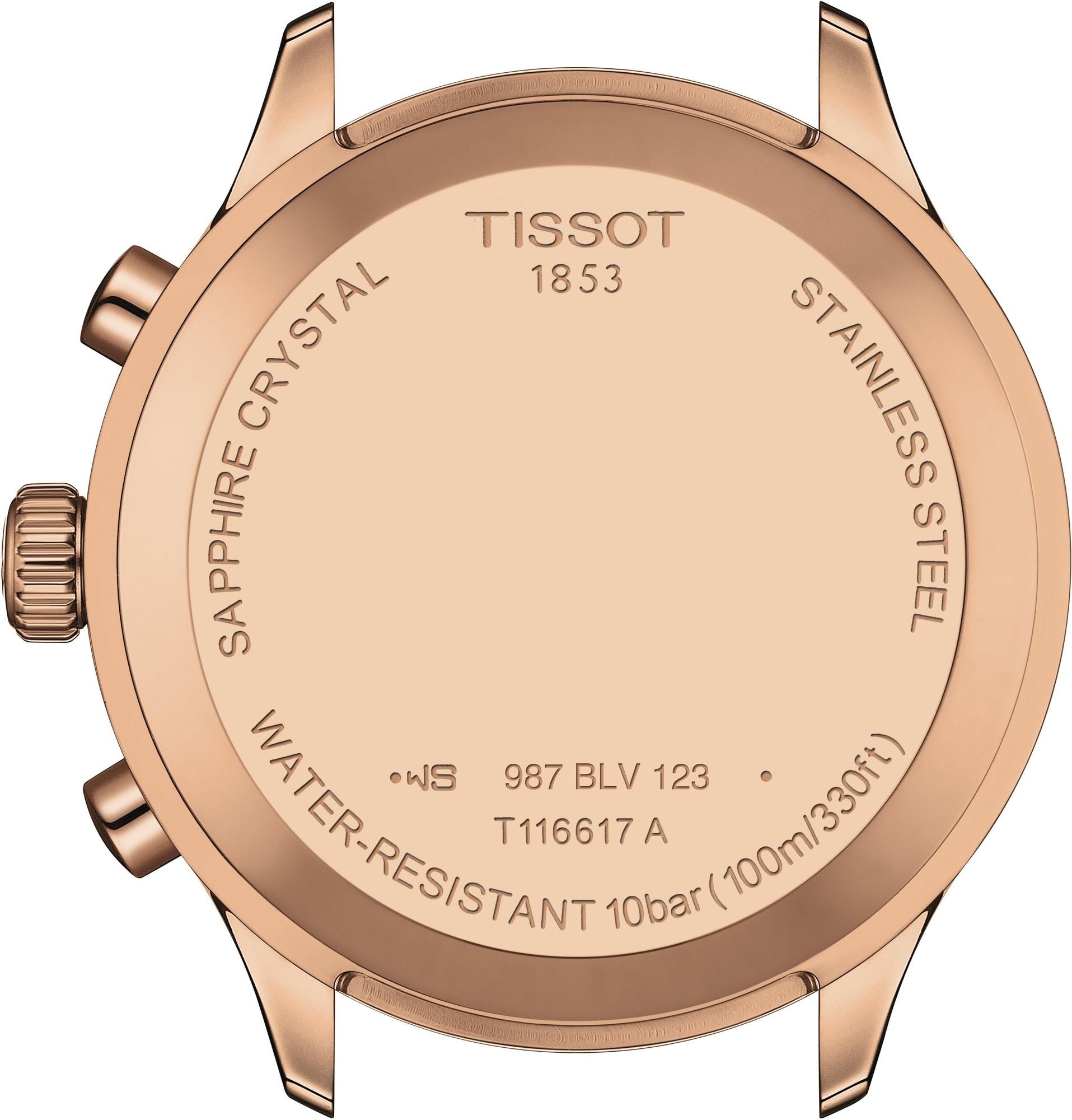 Tissot T-Sport Chrono XL Blue Dial Blue Leather Strap Watch for Men - T116.617.36.042.00