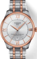 Tissot Tissot Chemin Des Tourelles Powermatic 80 Silver Dial Two Tone Steel Strap Watch for Men - T139.407.22.038.00