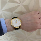 Tissot Classic Dream Ivory Dial Brown Leather Strap Watch for Men - T129.410.36.261.00