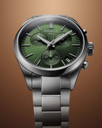 Tissot PR 100 Chronograph Green Dial Silver Steel Strap Watch for Men - T150.417.11.091.00