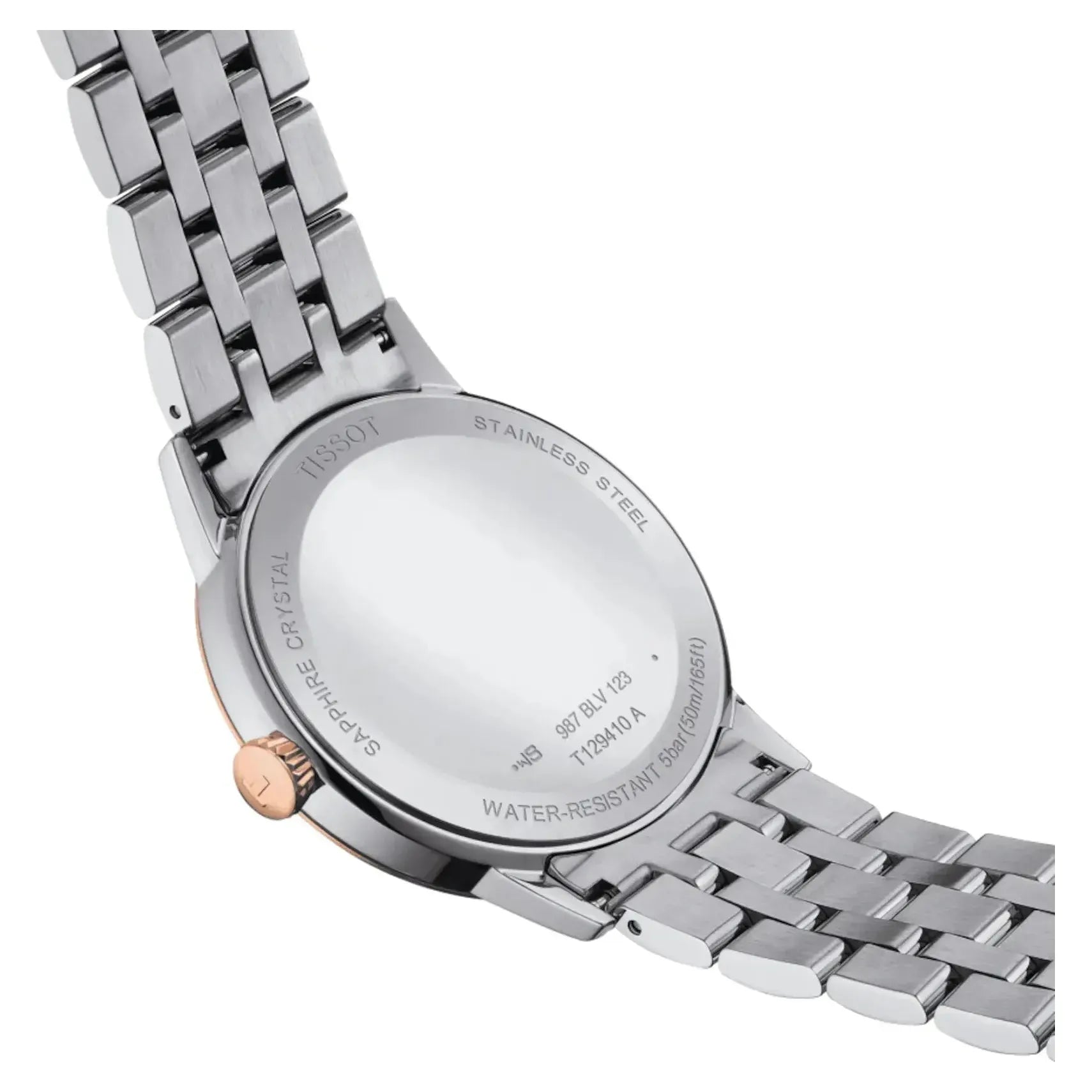 Tissot T Classic Dream Quartz White Dial Two Tone Steel Strap Watch for Men - T129.410.22.013.00