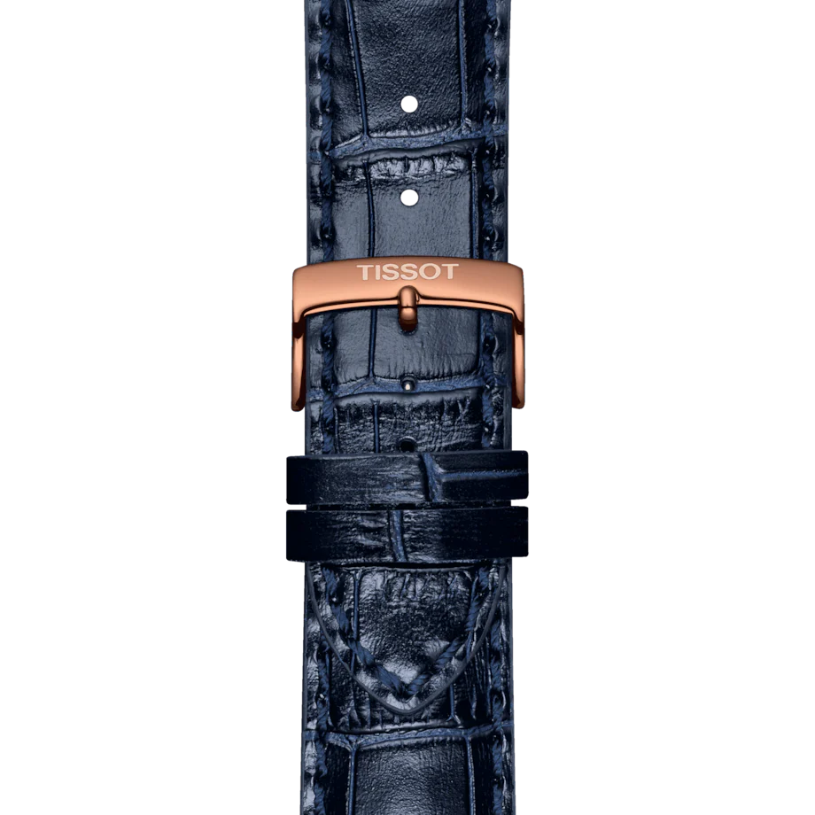 Tissot T-Sport Chrono XL Blue Dial Blue Leather Strap Watch for Men - T116.617.36.042.00