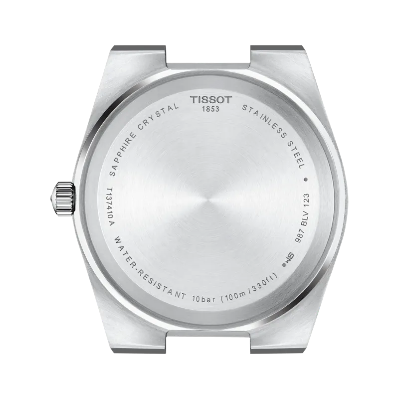 Tissot PRX Quartz Red Dial Silver Steel Strap Watch for Men - T137.410.11.421.00