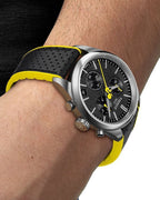 Tissot PR 100 Tour De France Chronograph Black Dial Silver Steel Strap Watch for Men - T150.417.11.051.00