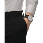Tissot PR 100 Quartz Silver Dial Black Leather Strap Watch for Men - T150.410.16.031.00