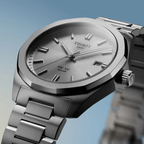 Tissot PRC 100 Solar Quartz Silver Dial Silver Steel Strap Watch for Men - T151.422.11.031.00