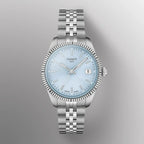 Tissot Ballade Quartz Blue Dial Silver Steel Strap Watch for Women - T156.210.11.351.00