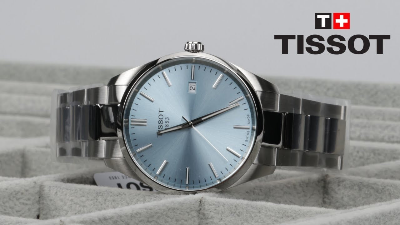 Tissot PR 100 Ice Blue Dial Silver Steel Strap Watch for Men - T150.410.11.351.00
