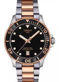 Tissot Seastar 1000 Quartz Black Dial Two Tone Steel Strap Watch for Men - T120.410.22.051.01