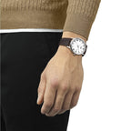Tissot T Classic Dream Quartz White Dial Brown Leather Strap Watch for Men - T129.410.16.013.00