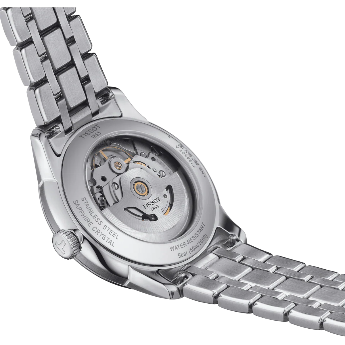 Tissot Chemin Des Tourelles Powermatic 80 Silver Dial Silver Steel Strap Watch for Men - T139.407.11.038.00