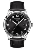 Tissot T-Sport Gent XL Black Dial Black Leather Strap Watch for Men - T116.410.16.057.00
