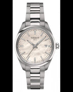 Tissot PR 100 Diamonds Mother of Pearl Dial Silver Steel Strap Watch for Women - T150.210.11.116.00