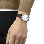 Tissot T Classic Dream Quartz White Dial Brown Leather Strap Watch for Men - T129.410.16.013.00