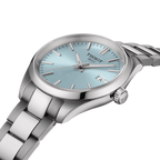 Tissot PR 100 Ice Blue Dial Silver Steel Strap Watch for Women - T150.210.11.351.00